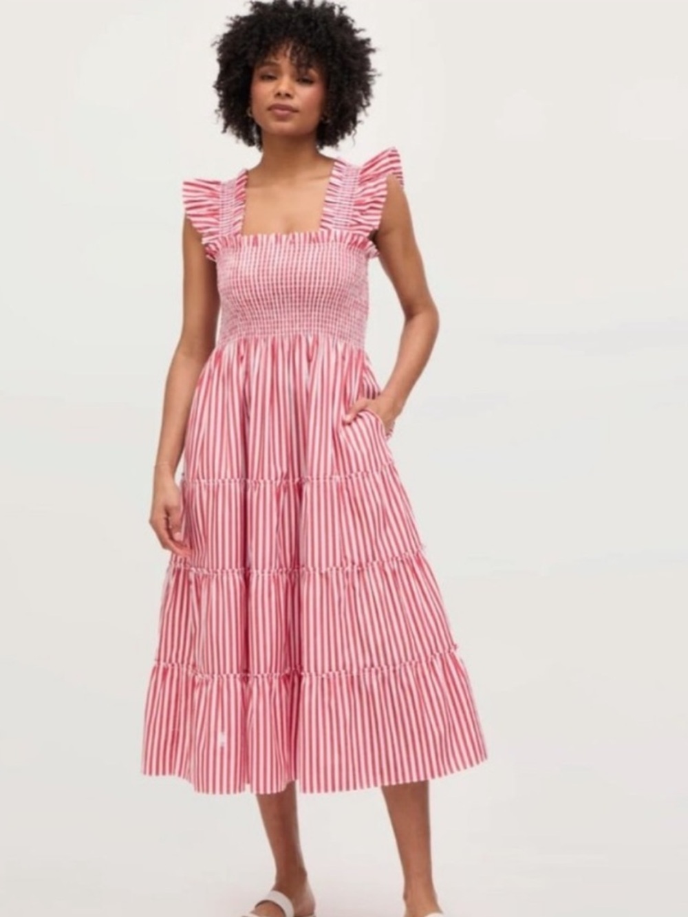 NWT Hill House - Ellie Nap dress - cherry stripe Size XXXS TN
